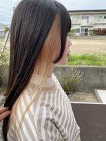 ラッコのおひるね&nbsp;ホワイトベージュインナーカラー