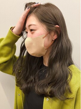 カノエ 福岡香椎店(canoe) オリーブアッシュ ニュアンスパーマ 20代30代40代