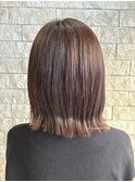 ラベンダーグレー、外ハネスタイル【千葉】