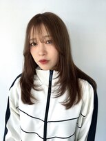 ヘアデザイン アンジェロ(Hair Design Angelo) レイヤーカット×グレージュ