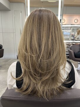 ルッソ チアロ(Lusso chiaro) レイヤーロング/カーキベージュ