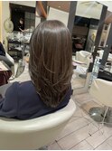 ★岡田有加★20代30代★銀座★レイヤーミディ×白髪ぼかし