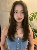 ナループロア ルームー(Nalu pu loa ROOMOO)&nbsp;シャギーレイヤーカット/ブリーチなしオリーブカラー