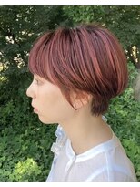 ルプラ ガーデン(le-pla garden) マッシュショート#チェリーレッド#ダブルカラー#ボブ#豊橋#豊川