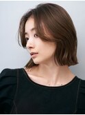 乾かすだけでまとまる大人可愛い小顔ワンレンボブ