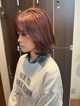 レアワンハナレ センター北美容院(lea/1 HANARE) 大人レイヤーボブスタイル