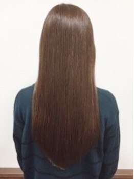 ヘアー ローズ(hair ROSE)の写真/自然な質感になる縮毛矯正が人気◇指通りが良く柔らかいサラ艶な艶髪を体験してみてください◎［谷津］