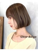 大人可愛い/ワンレンボブ/20代/30代/40代/小顔カット/前下がり