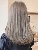 イメチェン外ハネボブ美髪ワイドバングレイヤー韓国ブリーチなし