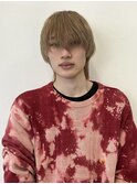 ハイトーンウルフボブパーマニュアンスパーマミルクティーカラー