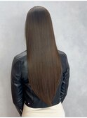 オリーブベージュロングおくれ毛顔周りレイヤー_ba537462