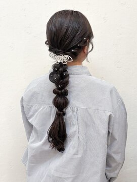 セルカ 新宿(CERCA) 編みおろしヘアアレンジ【CERCA】