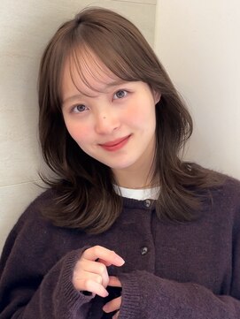 ラフ フロム ガーデン(Laf from GARDEN) ミディアム/レイヤーカット/顔周りカット/透明感カラー