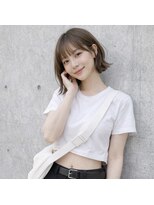 アグ ヘアー ロジェット 松本桐店(Agu hair rojet)&nbsp;グレージュ×外はねボブ