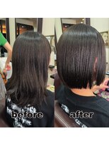 アヴァンヘアリゾート 鹿児島中央駅店(AVAN HAIR RESORT)&nbsp;【AVAN】before × after × 髪質改善