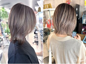 ルーナヘアー(LUNA hair)の写真/【山科駅5分】山科で“白髪ぼかし”と言えばルーナヘアー☆ 気になり始めの白髪を活かしたデザインが得意！