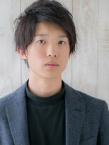モッズヘアメン 札幌月寒店(mod's hair men) ダークアッシュ七三くせ毛風伸ばしかけ就活ショートr札幌月寒