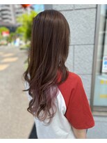 セットアップ 岡山北長瀬店(SET-UP) レイヤーカット/デザインカラーミルクティーブロンド