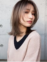 ウールトウキョウ 渋谷(wool TOKYO)&nbsp;グレージュ×ハイライト外ハネボブ
