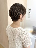 アエル 川西能勢口本店(aeru) ハイライト×丸みショートボブ【阪急川西能勢口駅・JR川西池田