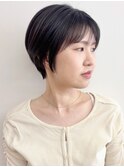 【morio松戸 石山】大人くびれショート黒髪ショート20代30代40代