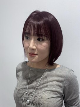 ビューバイネオリーブ 用賀店(Beau'r by neolive) ミディアムハッシュカットグレージュデザインカラー［用賀］