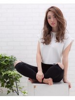 ヴィーブヘアー 豊中店(VIB hair)&nbsp;ミルクベージュの愛されウェーブ