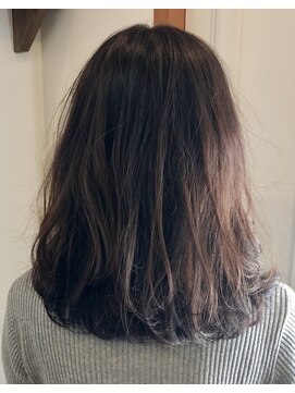 美容室 レア(lea) leaオススメ☆ダークフェミニティピンクアッシュミディアムボブ