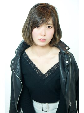 ソファ ヘア 仙台(Sofa) ワンカールレイヤーボブ×黒髪ナチュラルハイライト