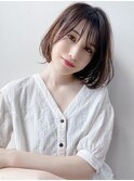 [K-two銀座]大人かわいいシースルーバングボブくびれヘア[銀座]