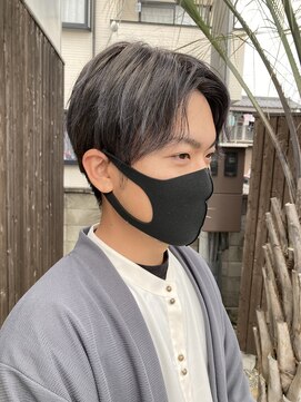 ワイツー(Y 2) センターパート×ダークグレーカラー