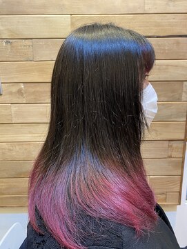 ココチヘアーサロン ヴァイオレットピンクカラー
