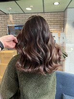 ラフ(LAFF)&nbsp;#黒髪#ボブルフ#ネビージュ#小顔#ワンレン