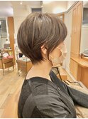 20代30代大人可愛い小顔ショートボブショートハイライト