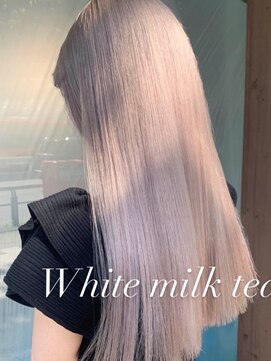 ベレーザ 渋谷(BELEZA) ba700_透明感グレーベージュシースルーバンクハイトーンカラー