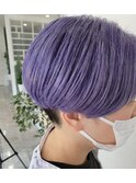 ブリーチありパープルカラー×髪質改善トリートメント