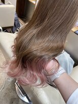 ラウブロッサム 大宮西口店(Lau Blossom) 裾カラー × pink