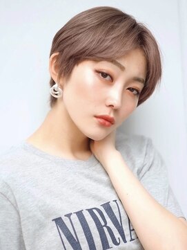 ミュート 原宿店(mute) 【mute原宿】ハンサムショート×プラチナベージュ