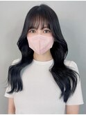 ダークグレージュワンホンヘア_ショコラアッシュ_ba409442