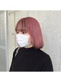 ガルボ ヘアー(garbo hair) 前髪インナーカラーで顔を小さく♪#インナーローライト