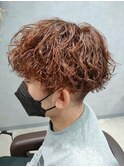 波巻きスパイラルツイストスパイラルパーママッシュメンズヘア