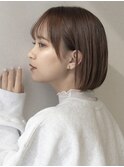 タンバルAラインボブ/大人巻き/テラコッタ/銀座