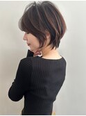 30代/40代/50代・絶壁解消・小顔前下がりショートボブ【倉田】
