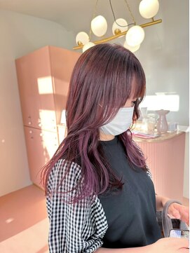 ミテ(mite) ピンクラベンダー/インナーカラー