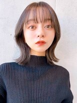 セイドット オモテサンドウ(Say. omotesando)&nbsp;say.くびれボブ外ハネボブレイヤーボブ前髪ミニウルフグレージュ