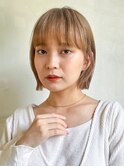 【Nanatsu】切りっぱなしボブ×ワイドバング