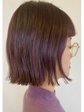 ヘアーデザイナーズサロン エイダ 筑紫野店(hair designers salon A.DA) ピンクミニボブ