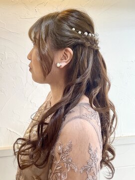 ソラヘアー アンド スパ 八王子(sora hair&spa) 結婚式ハーフアップ