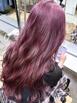 ヲタク(wotaku.)&nbsp;ピンクラベンダーくすみカラー透明感カラー暖色カラー赤髪