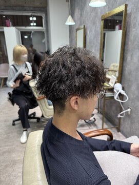 フォンド 津田沼(fond.) ベリーショート/ダークアッシュ/ニュアンスパーマ/韓国マッシュ